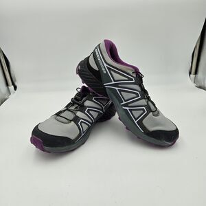 Salomon Speedcross Junior Sneakers Quarry/Black/Sparkling Grape Size US 4